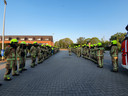 Tientallen brandweermannen van de Brandweerzone Kempen voerden zaterdagmorgen actie bij aanvang van de zoneraad.