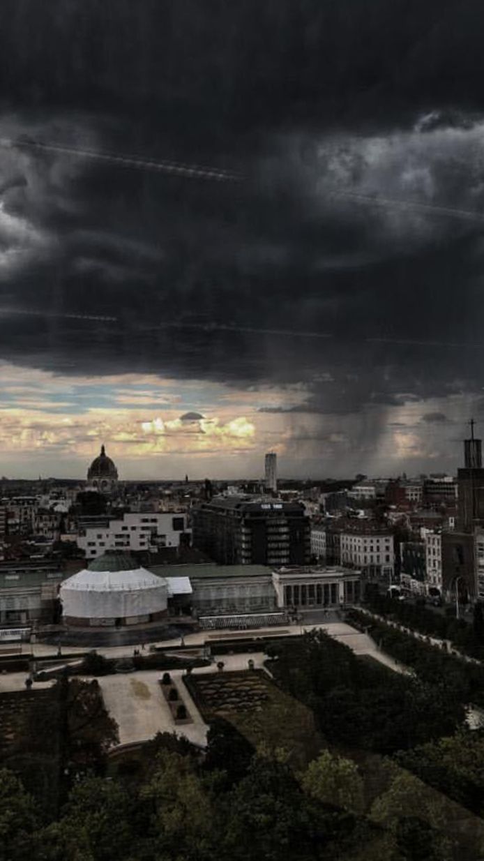 Onweer dreigt boven Brussel