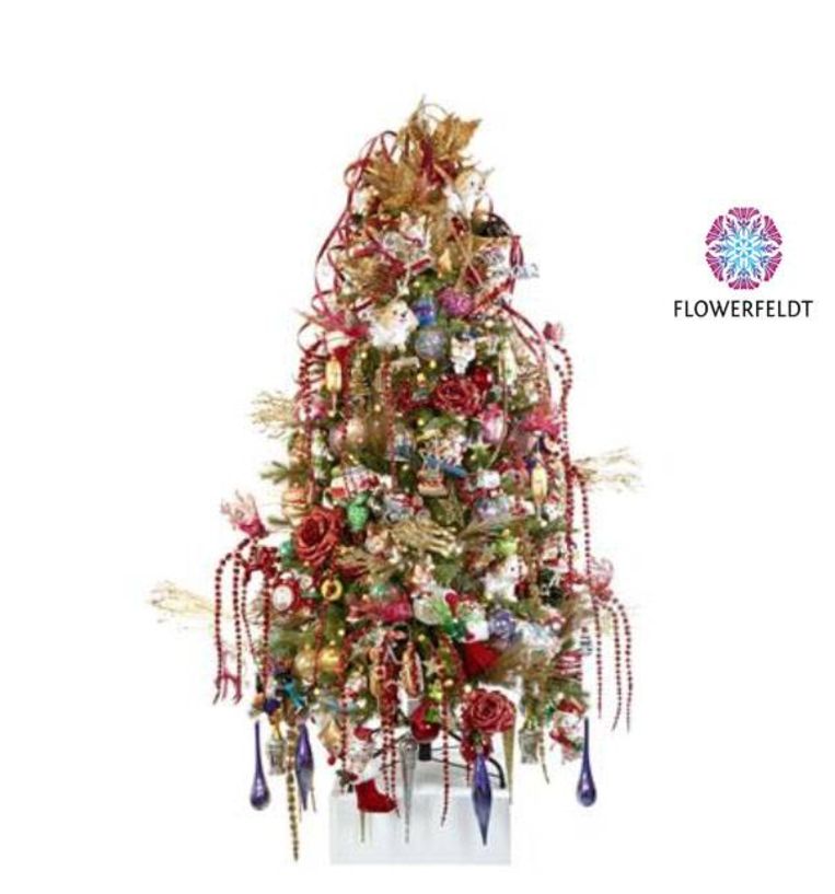 Nieuwe trend online een kantenklaar versierde kerstboom bestellen