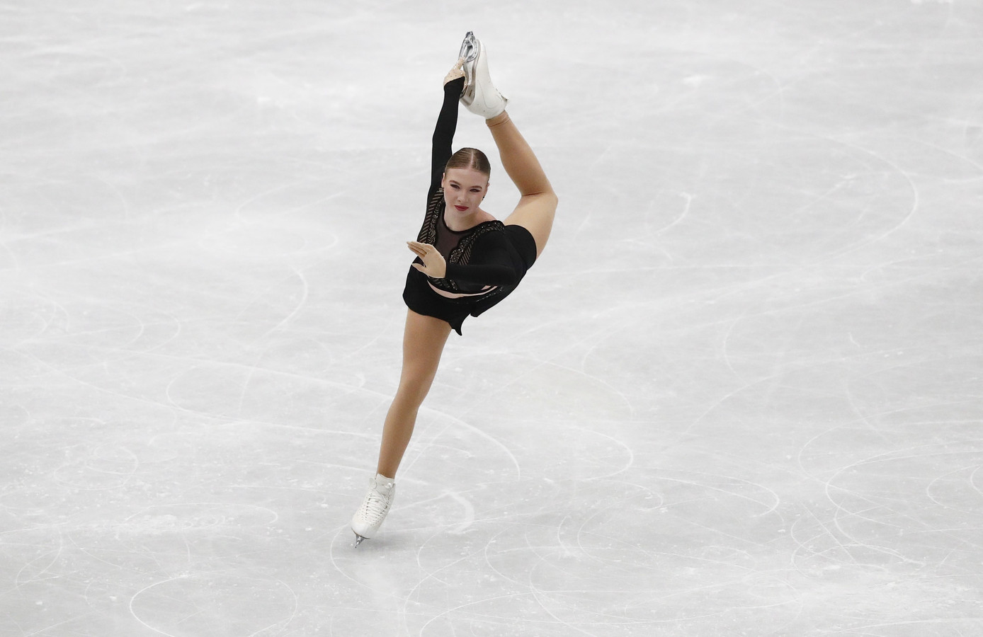 Lindsay van Zundert in actie tijdens het WK in Montpellier.