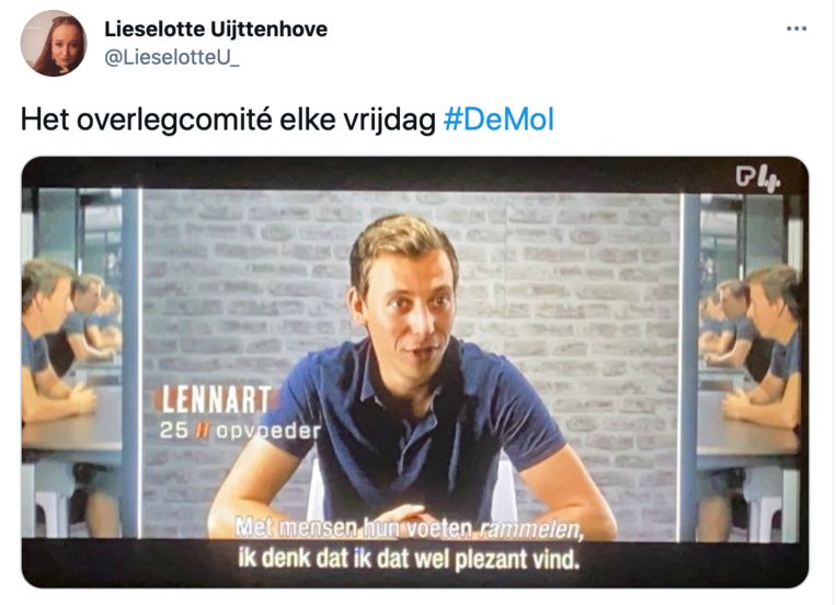De Mol-memes Beeld Twitter