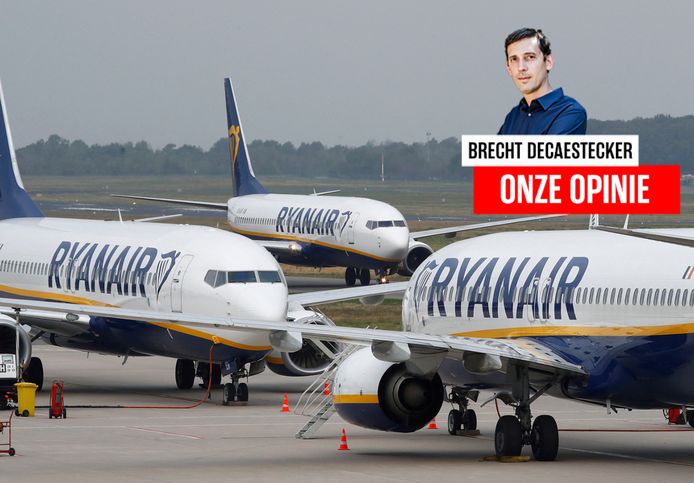 Vliegtuigen van Ryanair.