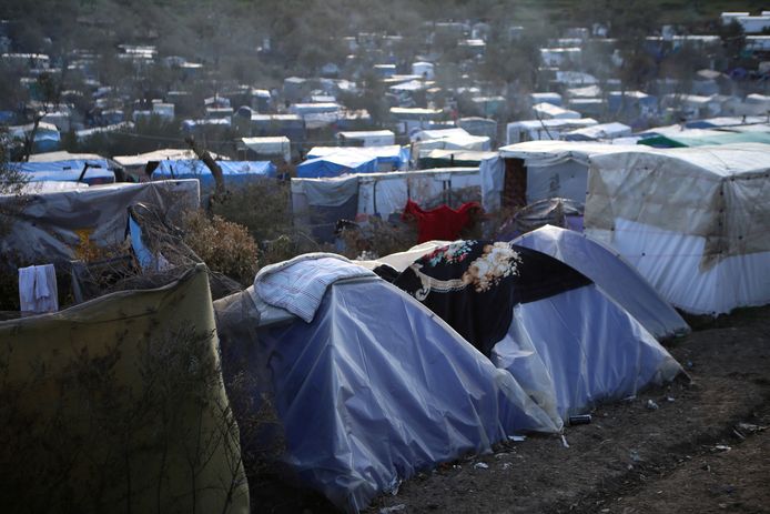 Vluchtelingenkamp Moria, Lesbos voor de brand.