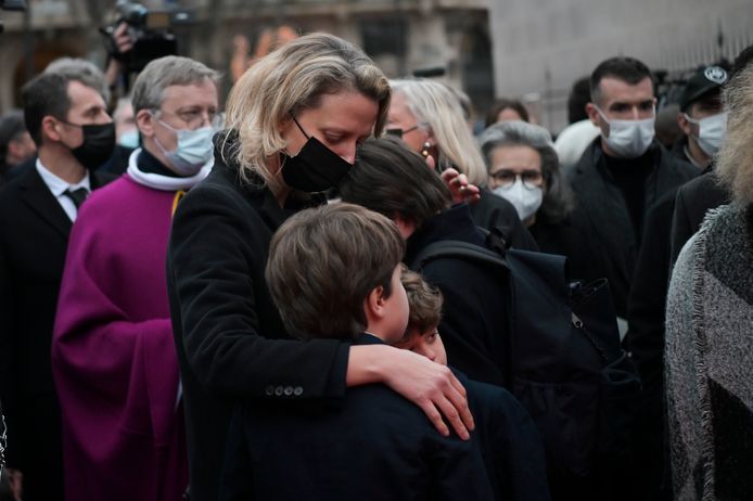Amelie Bourbon de Parme and her children Sasha and Chaymae