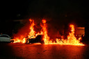 Autobrand in Valkenswaard.
