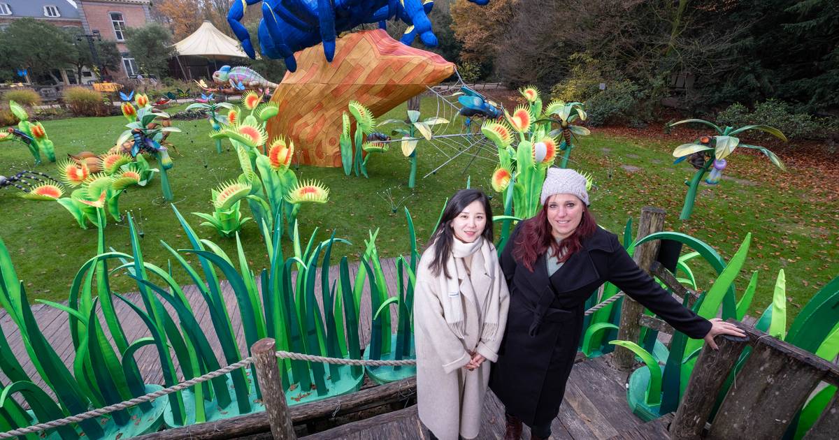 Chinese lantaarnbouwers leggen laatste hand aan nieuw lichtfestival ...