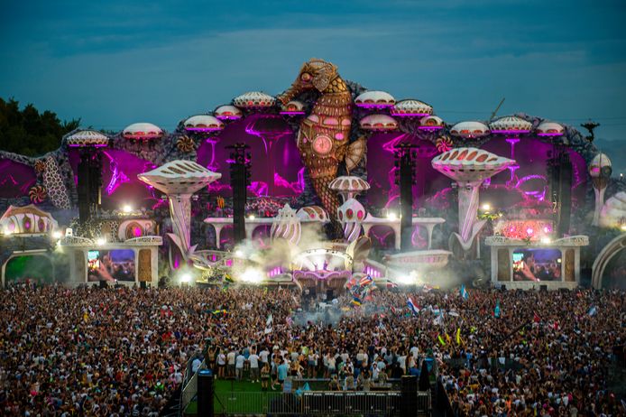 Het hoofdpodium van Tomorrowland in 2018