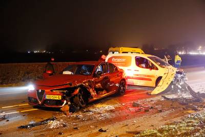 N324 afgesloten na ongeval