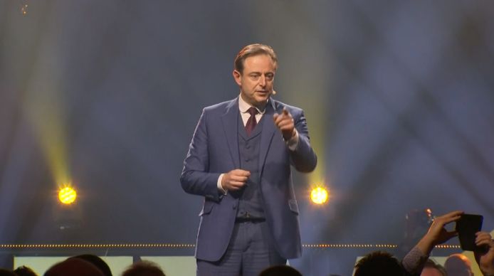 Bart De Wever tijdens de nieuwjaarsspeech in Mechelen.