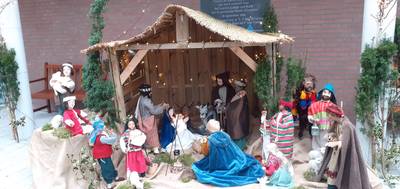 Nog eenmaal mag de kerstgroep in Bavel in het wooncomplex staan