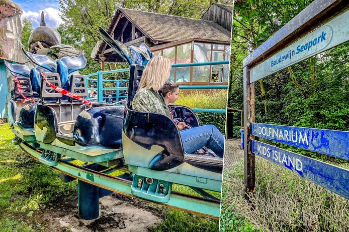 Onze fotograaf ging, net als Acid, op pad door het Boudewijn Seapark. Hij spotte onder meer deze met lint afgespannen karretjes van de achtbaan Orca Ride en een wegwijzerbord in erbarmelijke staat.