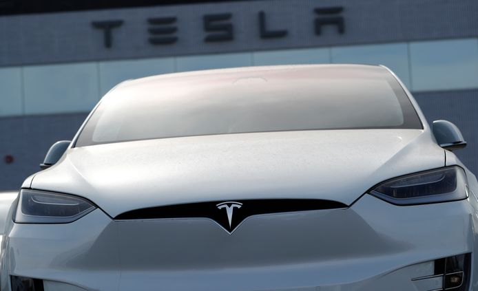 Beeld ter illustratie. Een elektrische wagen van het automerk Tesla.