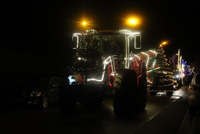 Verlichte tractoren Pajottenland