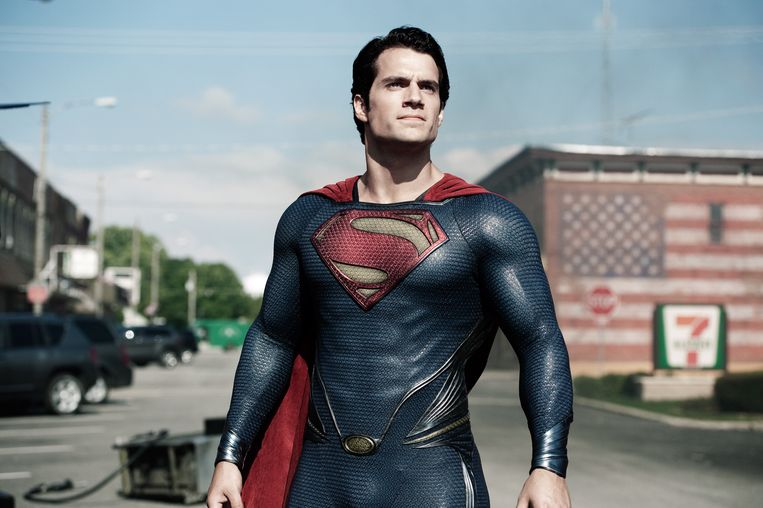 Henry Cavill in 'Man of Steel', zijn eerste passage als Superman. Beeld AP