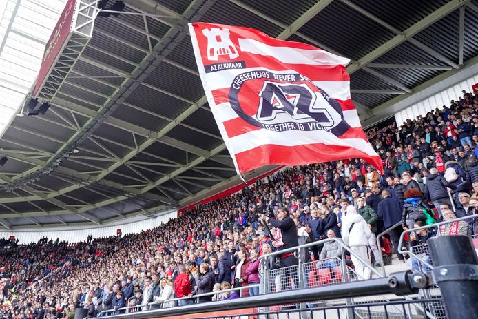 Supporters van AZ in het AFAS Stadion.