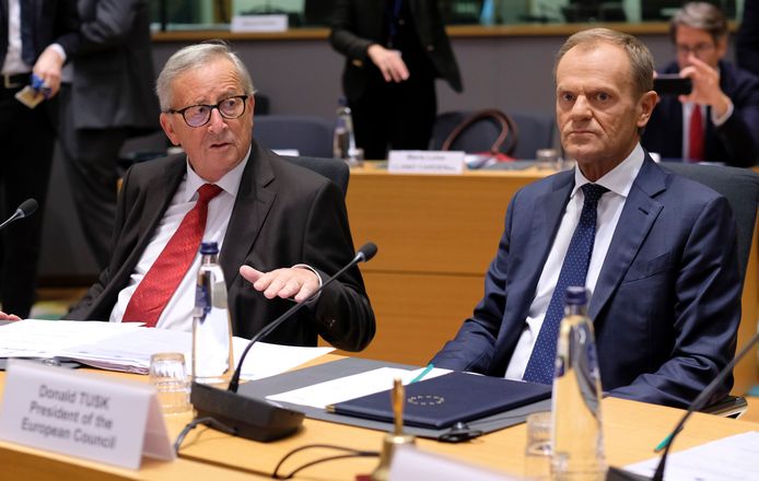 Jean-Claude Juncker et Donald Tusk.