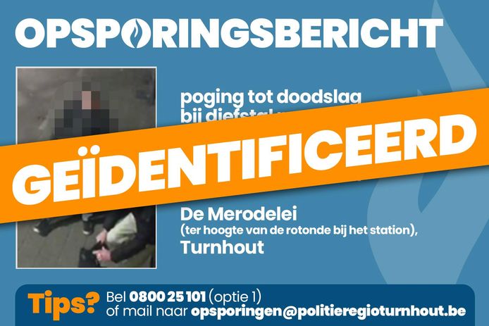 De dader van de brutale straatroof in Turnhout is geïdentificeerd