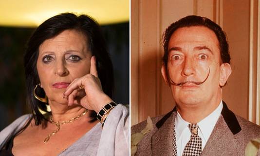 De gelijkenis tussen Maria Pilar Abel en Salvador Dalí is groot. ,,Het enige wat ik mis is een snor", zei Abel eerder.