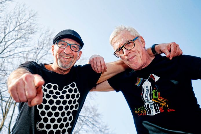 Peter Gieling (links) en Ton van den Berg (alias Koos Marsman) organiseren De Groate Utreg Kwis.