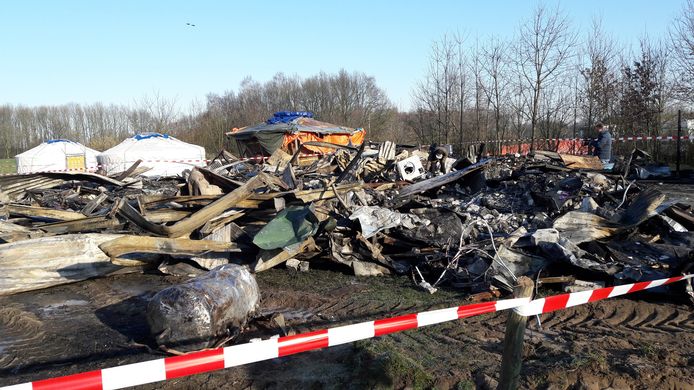 De keet is finaal uitgebrand.