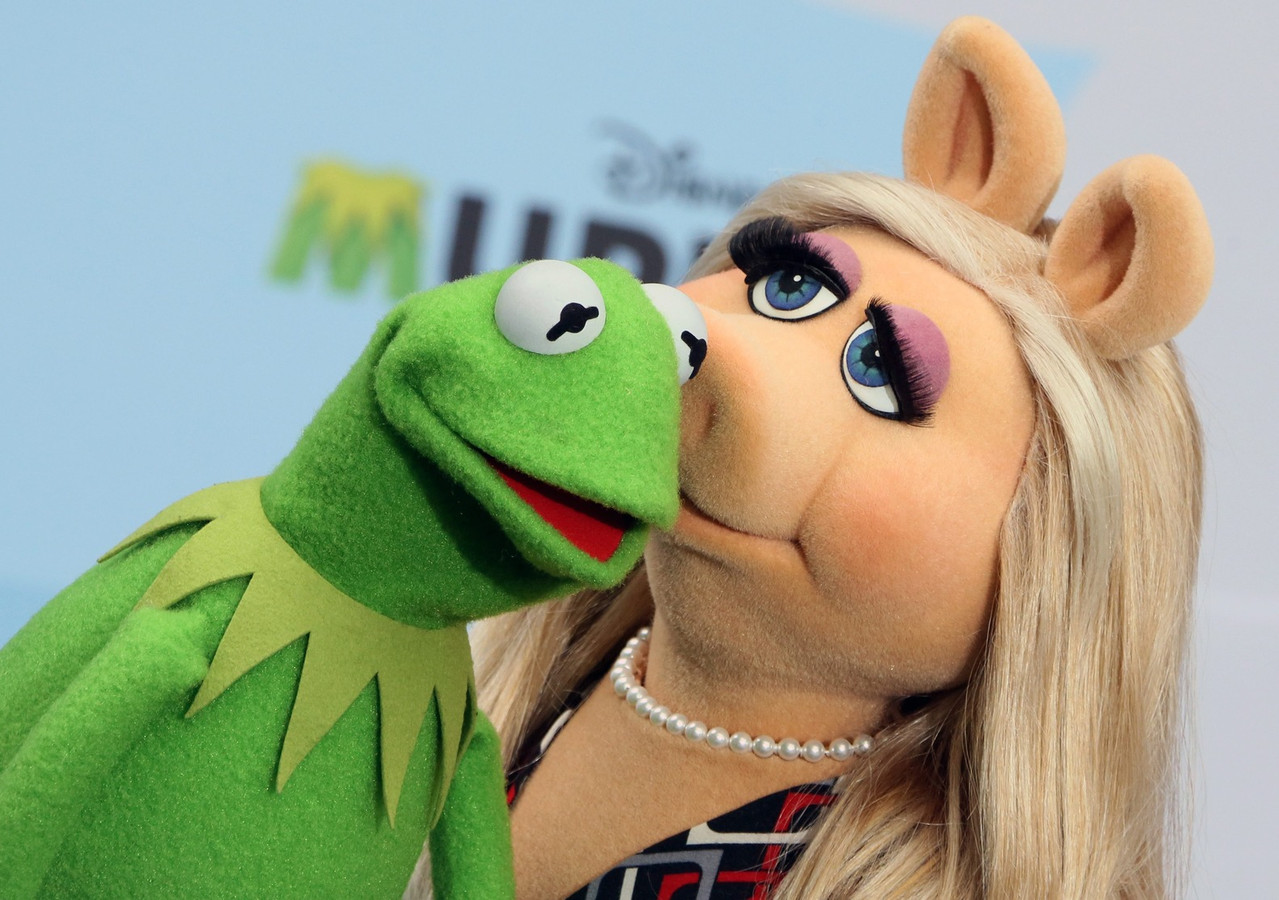 Dit is ze dan de nieuwe vriendin van Kermit de Kikker Foto AD.nl