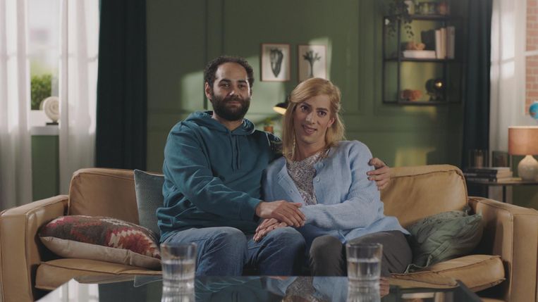 Issam Dakka en Nicolas Caeyers in 'Couples Therapy' Beeld Streamz