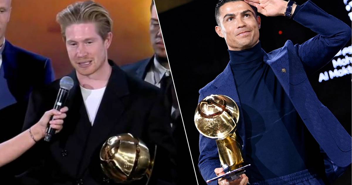 look.  At the prestigious ceremony in Dubai, they were also impressed by De Bruyne's new haircut, although it was mainly Cristiano Ronaldo who stole the show |  sports