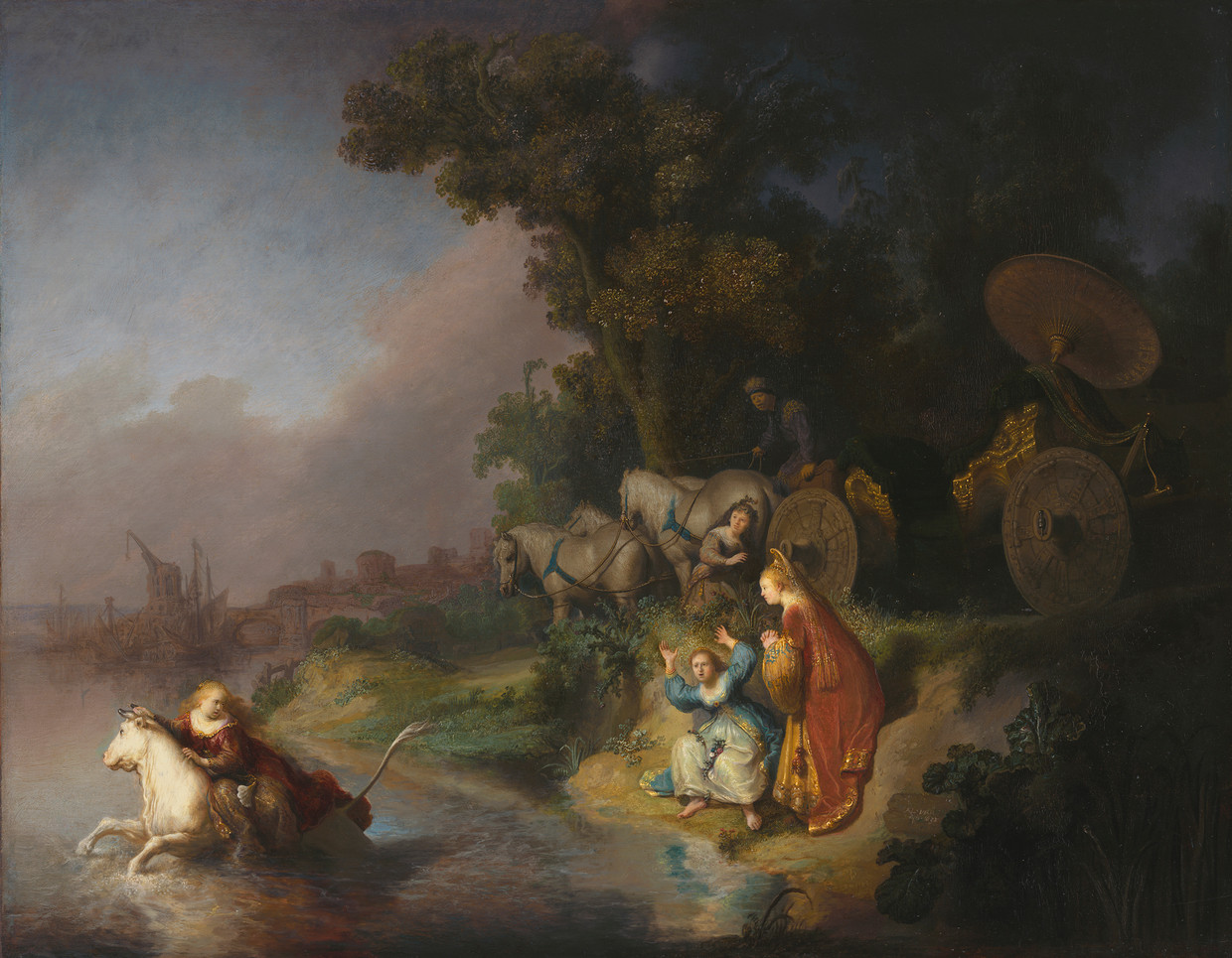 Rembrandt: De roof van Europa, 1632.   Beeld The J. Paul Getty Museum, Los Angeles