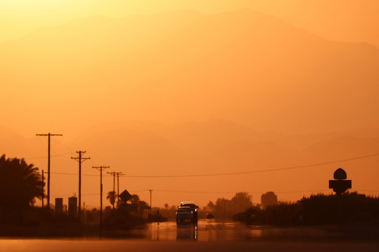 Thermal, in de Amerikaanse staat Californië, kreunt onder de hitte.