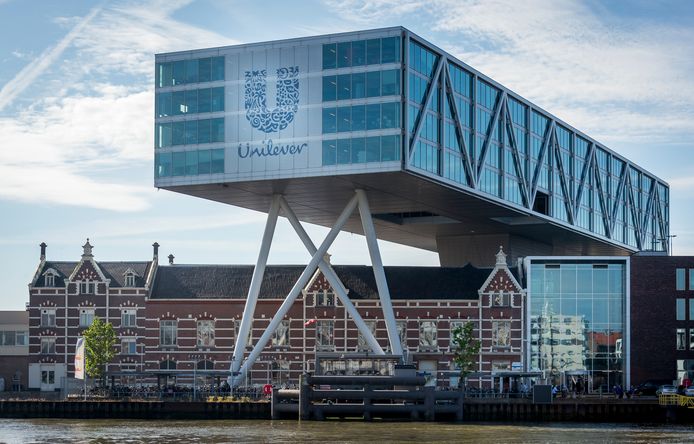 Het hoofdkantoor van Unilever in Rotterdam.