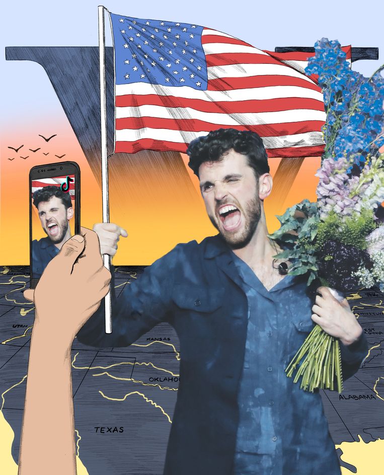 Small town boy in a big arcade Duncan Laurence’ songfestivalnummer is