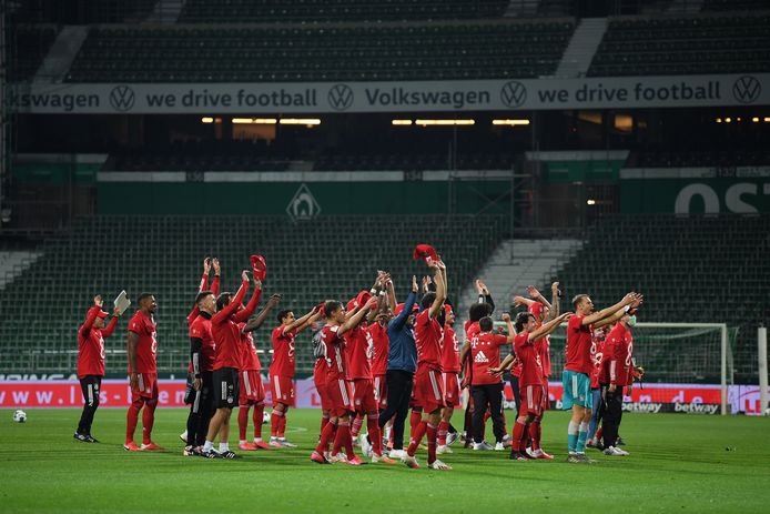 Bayern mocht eind juni voor de achtste keer op rij de titel vieren in de Bundesliga.