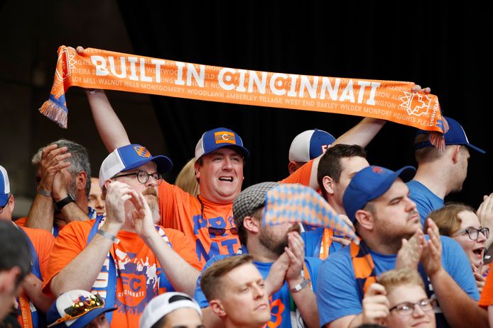 Fans van FC Cincinnati.