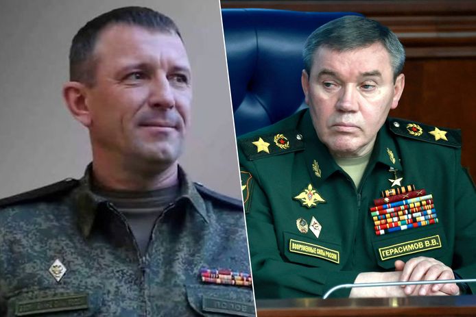 Eensterrengeneraal Ivan Popov  en stafchef Valeri Gerasimov