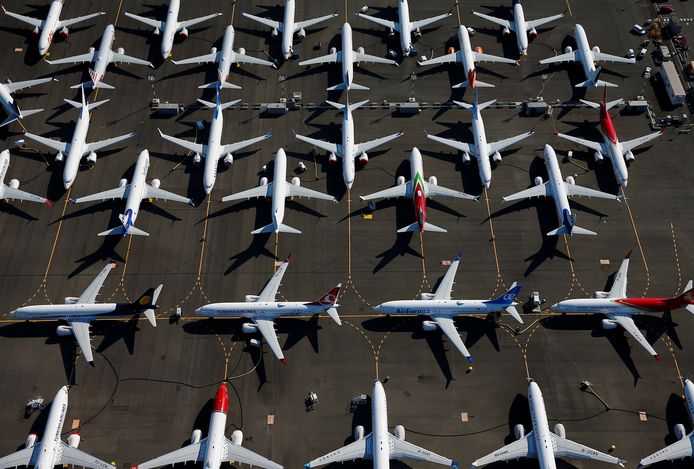 De 737 MAX-vloot staat sinds midden maart wereldwijd aan de grond