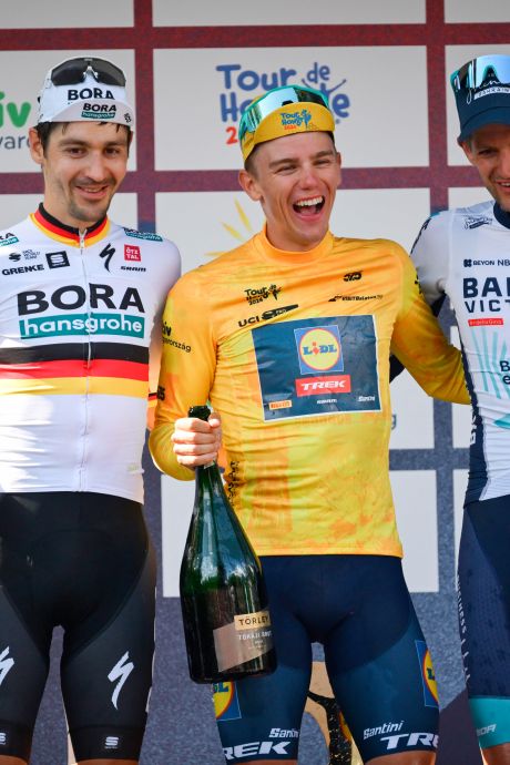 Thibau Nys remporte le général, mais est “déçu” de ne pas avoir gagné la dernière étape du Tour de Hongrie