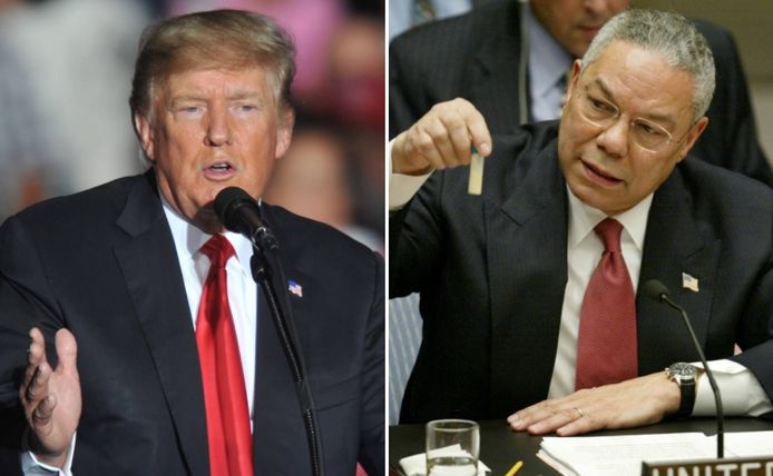 Donald Trump en Colin Powell