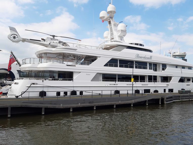 Superjacht Boardwalk. Beeld -