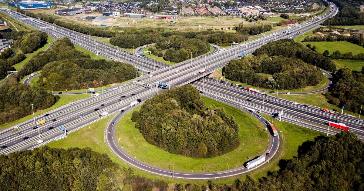 Afritten A28 bij Amersfoort 's nachts dicht