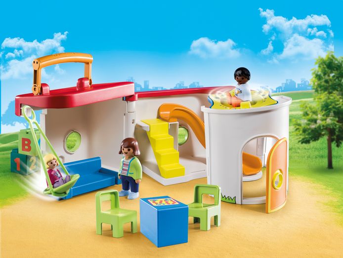 PLAYMOBIL Garderie arc-en-ciel : : Jeux et Jouets