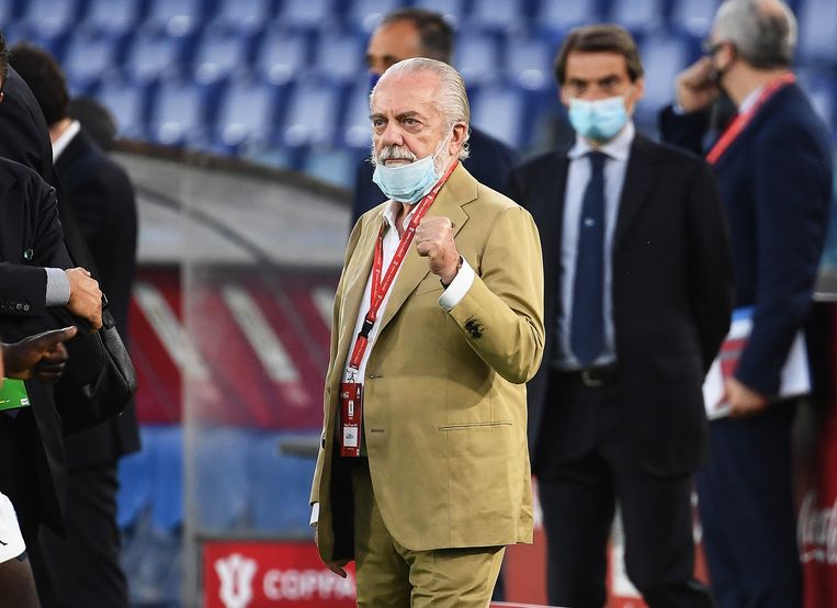 Voorzitter Aurelio De Laurentiis. Beeld EPA
