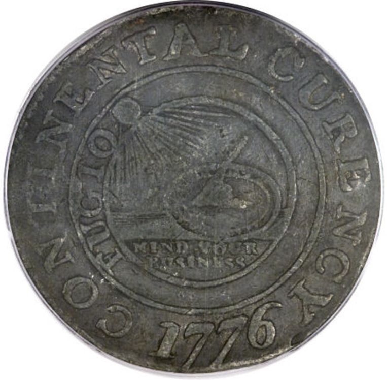 De zilveren munt van een dollarcent is geveild voor 1,41 miljoen dollar. Beeld Heritage Auctions