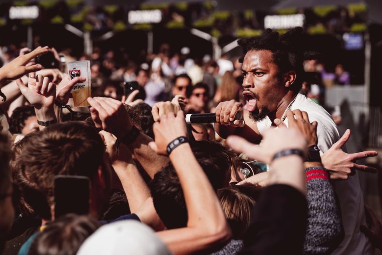 Op het hoofdpodium Ardo bleek rapper Denzel Curry een van de grote sterkhouders. Beeld © Stefaan Temmerman