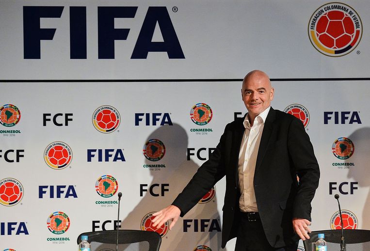FIFA-voorzitter Gianni Infantino Beeld afp