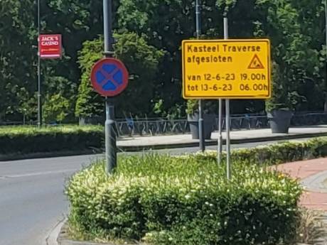 Kasteel-Traverse in Helmond avond en nacht dicht voor verkeer