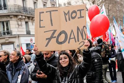 Bijna 1 miljoen Fransen demonstreren tegen pensioenhervormingen