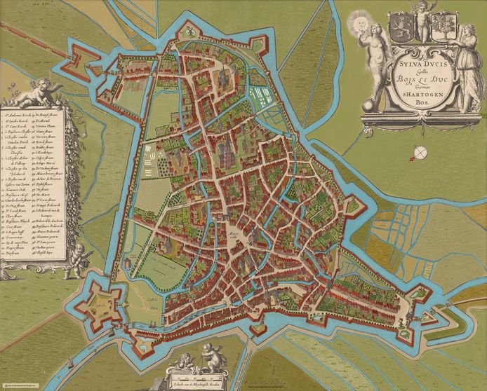 Word gek Memoriseren Supersonische snelheid Ineens schijnt de zon op een 17e-eeuwse plattegrond van Den Bosch | Den  Bosch, Vught | bd.nl