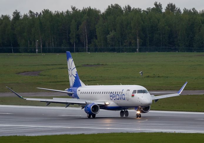 Un avion de la compagnie biélorusse Belavia.