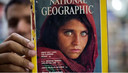 Afghaans meisje op de cover van de National Geographic in 1985.