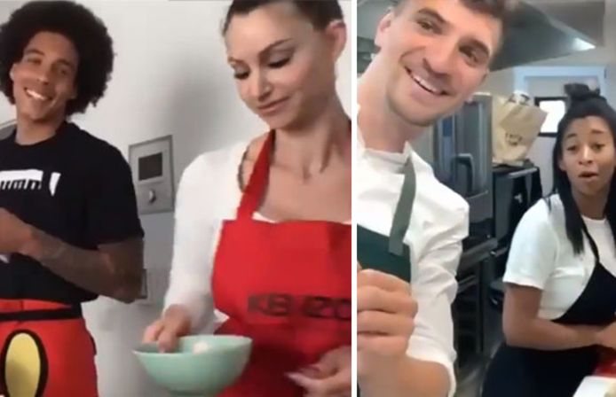 Axel Witsel, Rafaella, Thomas Meunier et Déborah
